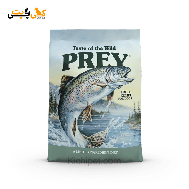 غذای خشک سگ Prey Trout تیست آف د وایلد (طعم ماهی قزل آلا) - وزن 11.4 کیلوگرم