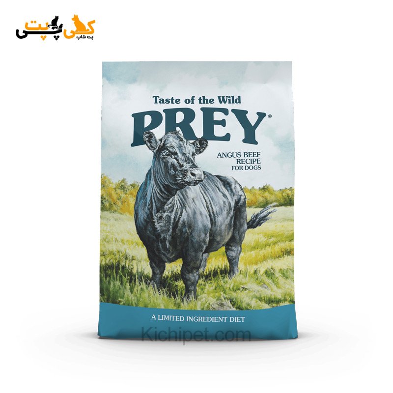 غذای خشک سگ مدل Prey Angus Beef - برند Taste of the wild - وزن 11.4 کیلوگرم