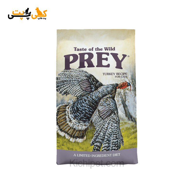 غذای خشک گربه پری طعم گوشت بوقلمون Taste of the Wild Prey Turkey Limited