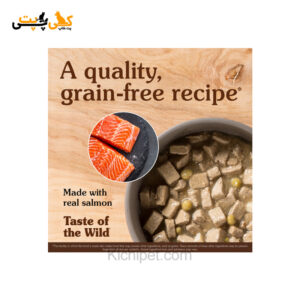 کنسرو سگ طعم ماهی سالمون در سس Taste Of The Wildبرند Pacific Stream – وزن 390 گرم