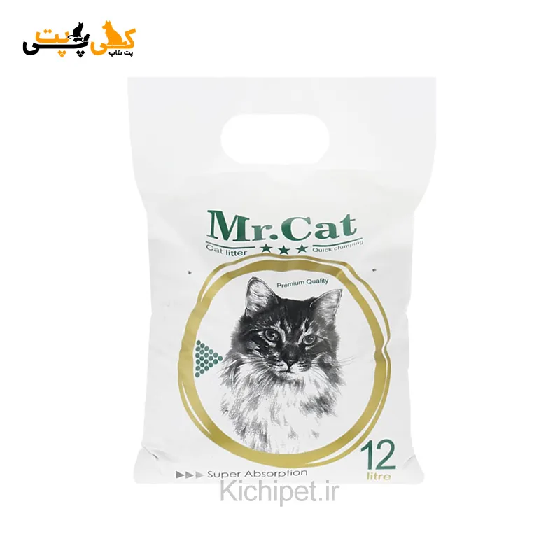 خاک بستر گربه مدل مسترکت MR CAT - حجم 12 لیتر