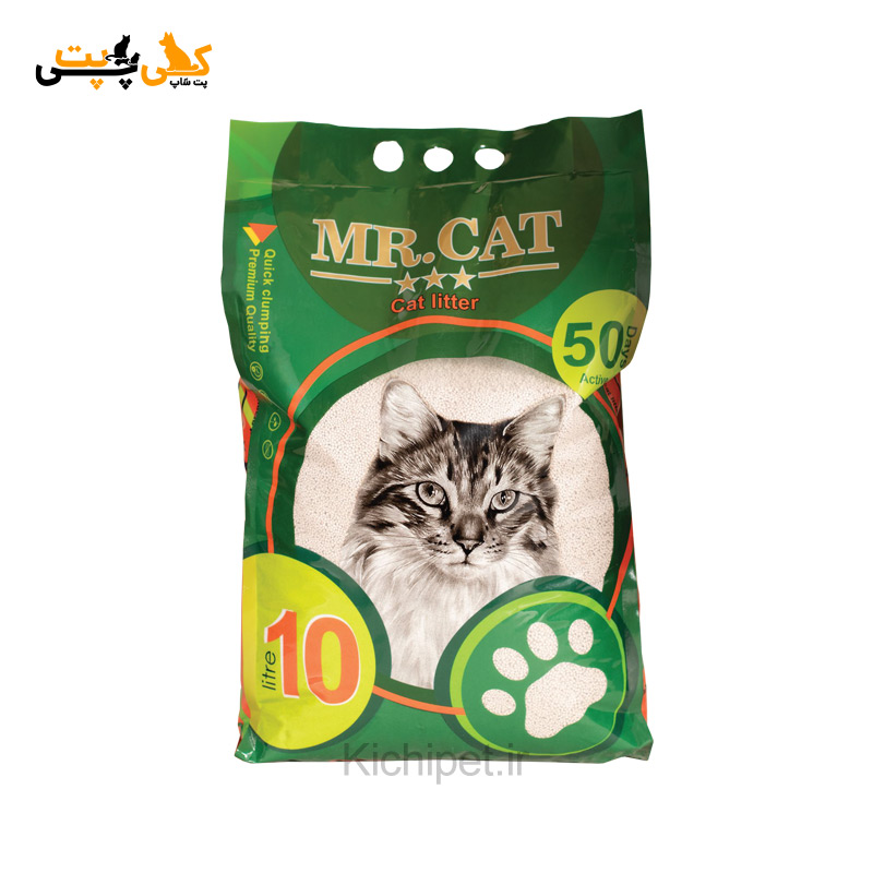 خاک گربه سوپر گرانول برند MR CAT مدل Super Granul - حجم 10 لیتر