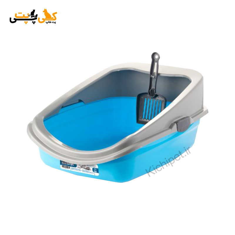 ظرف خاک لبه دار گربه مشا با بیلچه - Mesha