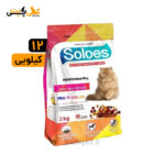 غذای خشک گربه Soloes Multicolor ایندور مولتی کالر