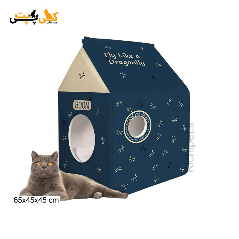 لانه پارچه ای گربه و سگ مدل سنجاقک