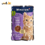 پوچ گربه وینستون با طعم گوشت شکاری و اردک در ژله - Winston mit Wild und Ente in Gelee