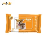 دستمال مرطوب حیوانات (مخصوص سگ و گربه) گلدپد 50 عددی