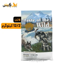 غذای خشک توله سگ تیست آف د وایلد با طعم ماهی سالمون دودی Taste Of The Wild Pacific Stream Puppy